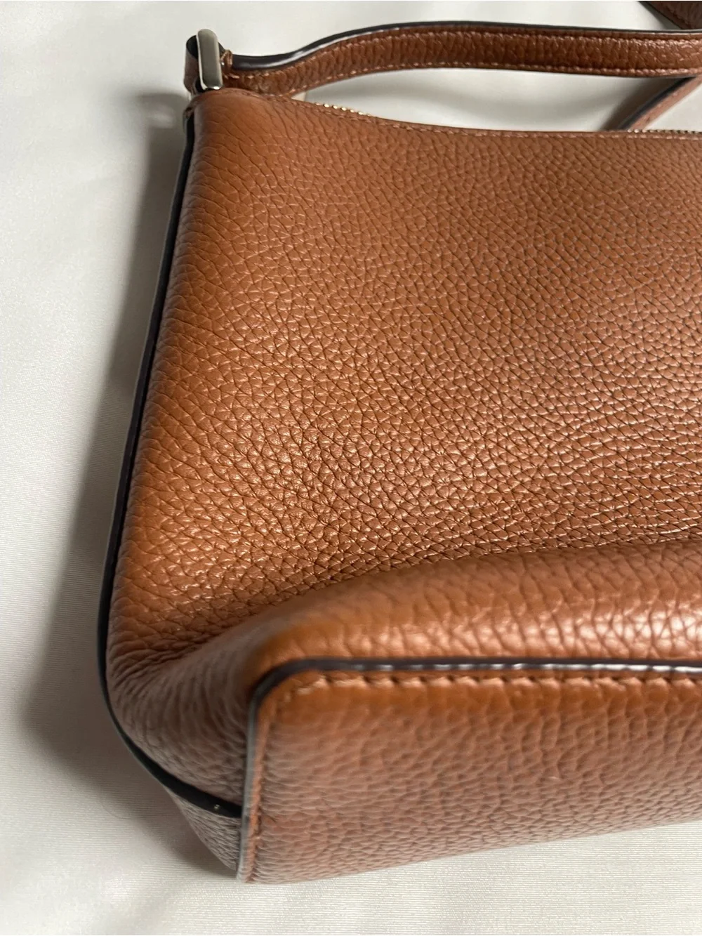 kate spade New York Pebbled Leather Crossbody Bag in Brown